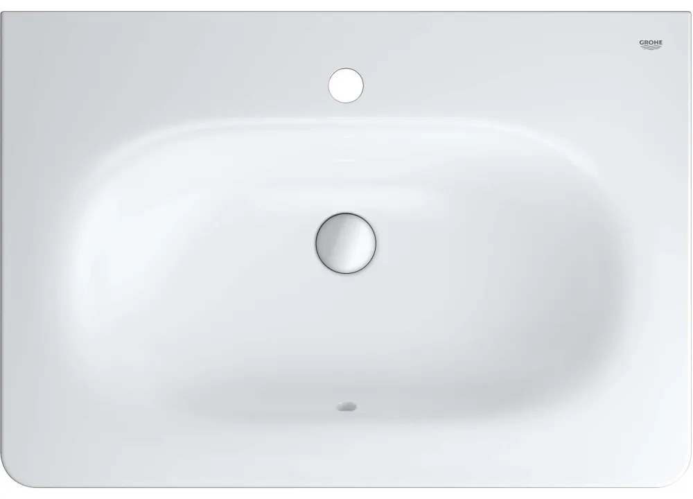GROHE Essence závesné umývadlo s otvorom, s prepadom, 700 x 485 mm, alpská biela, s povrchovou úpravou PureGuard, 3956400H