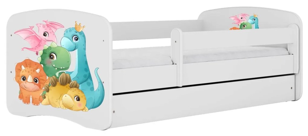 Detská posteľ Babydreams dinosaury biela