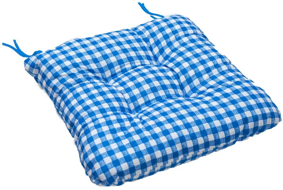Podložka na stoličku Soft kostička modrý
