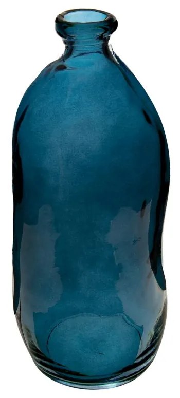 Sklenená váza Jeanne Blue 14,5x35 cm