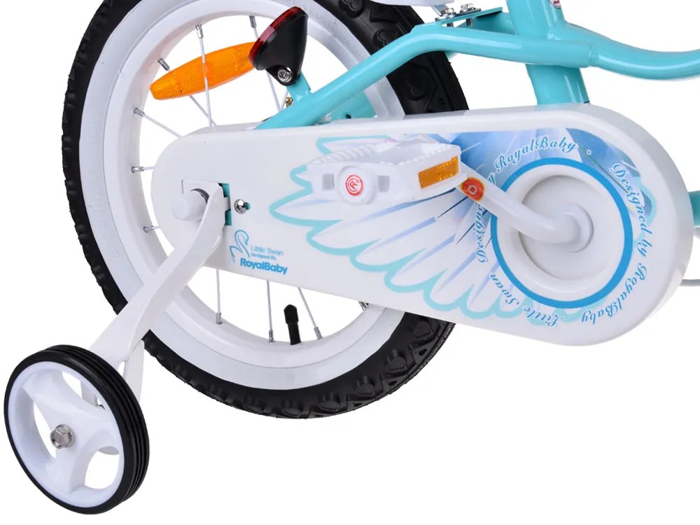 Detský bicykel 14" Little Swan RoyalBaby RB14-18 - modrý