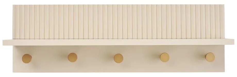 Béžový nástenný vešiak s poličkou 50 cm Rocca – House Nordic