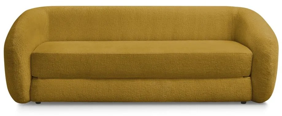 Ženilková rozkladacia pohovka v horčicovej farbe 228 cm Neyo – Bobochic Paris