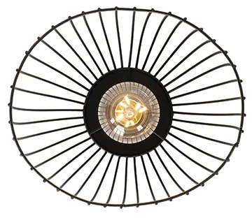 Dizajnové stropné svietidlo čierne 20 cm - Pua