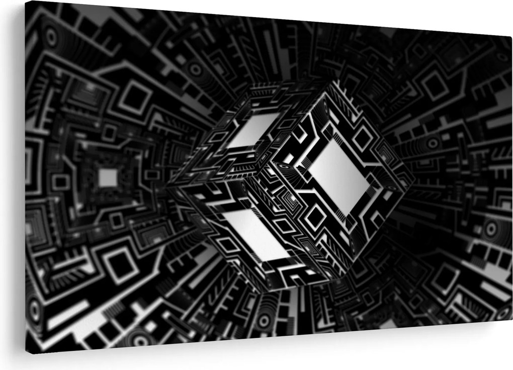 Obraz abstraktné kocky (90x60 cm)
