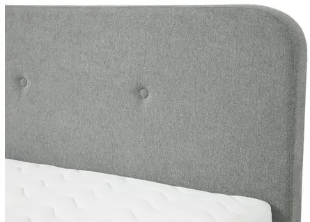 Čalúnená manželská posteľ Loham New, Rozmer postele: 160x200, Farby:: sivá - Expection Heather