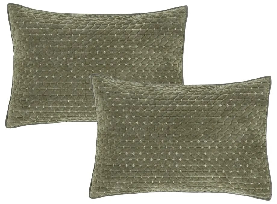 Obliečky na vankúše v súprave 2 ks 50x75 cm Attica Velvet Embroidered – Bianca