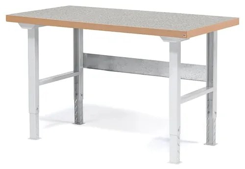 Profi dielenský stôl SOLID, nosnosť 750 kg, 1500x800 mm, vinyl