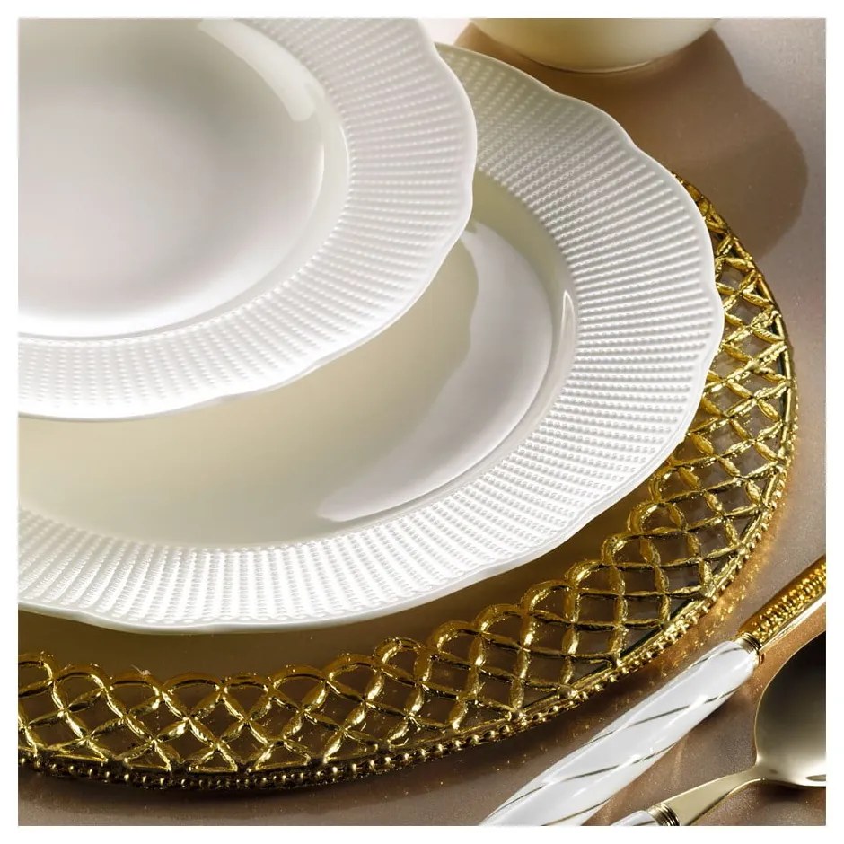24-dielna sada tanierov z porcelánu Kutahya Golden Era