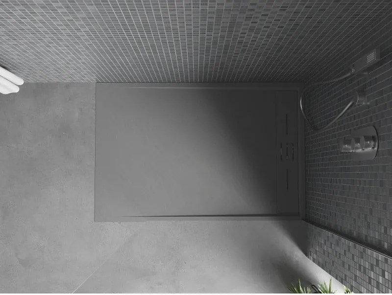 Mexen Amon, SMC obdĺžniková sprchová vanička 120 x 90 cm, šedá, 4F619012