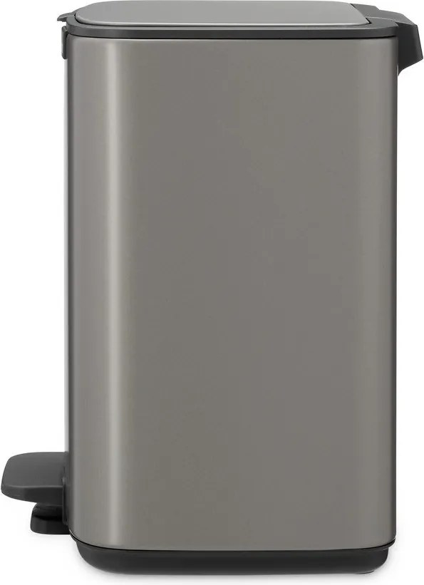 Sivý pedálový oceľový odpadkový kôš 7 l Bo – Brabantia