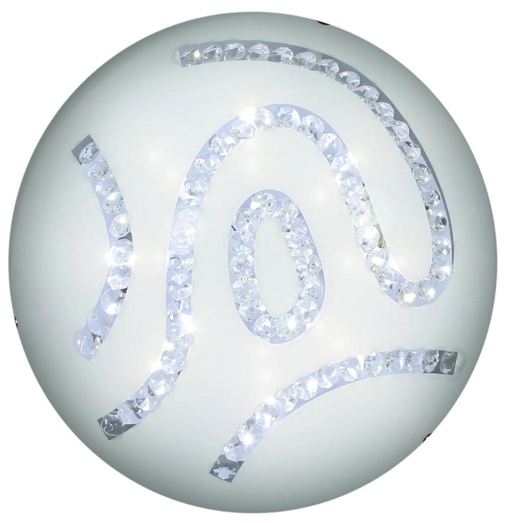 CLX Moderné nástenné / stropné LED osvetlenie FOGGIA, 10W, teplá biela, 30cm, okrúhle