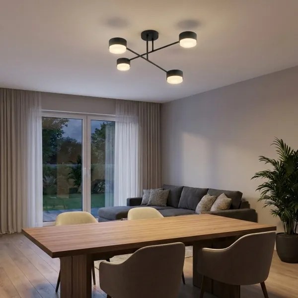 BRILAGI - LED RGB stmievateľný prisadený luster MONO 4xGX53/14W/230V Wi-Fi Tuya čierna
