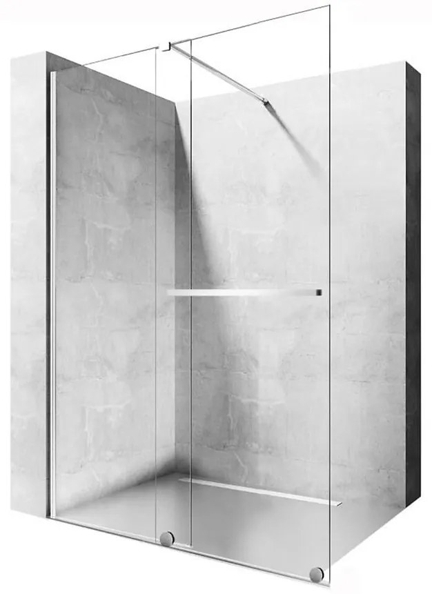Sprchová stena Walk-in Cortis Rea K7210 100x200 chróm