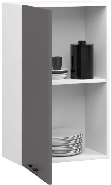 Horná kuchynská skrinka OLIWIA W50 H720 biela / grafitová / sivá