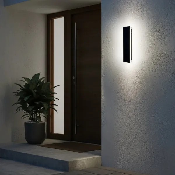 LED Vonkajšie nástenné svietidlo MIRANA LED/8W/230V 4000K IP44 30 cm čierne