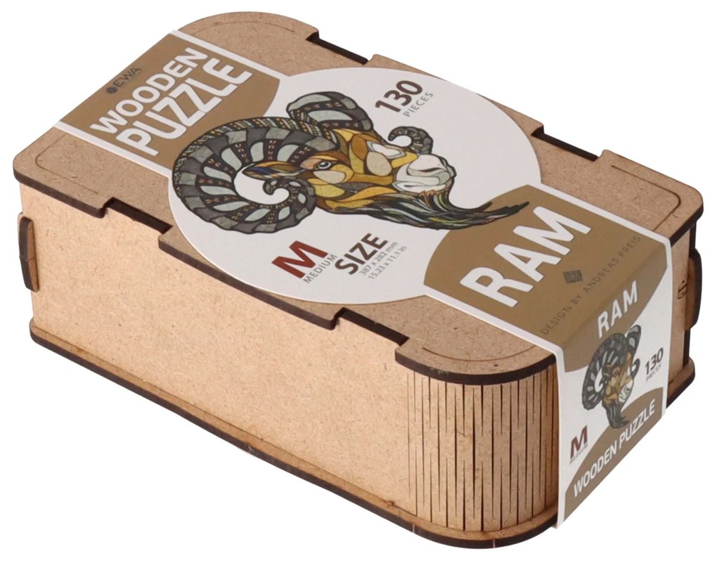 EWA Drevené puzzle v krabičke - Baran