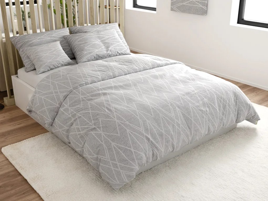 Obliečky z Renforcé bavlny GRAY STRIPES sivé Rozmer obliečok: 70 x 90 cm | 140 x 200 cm