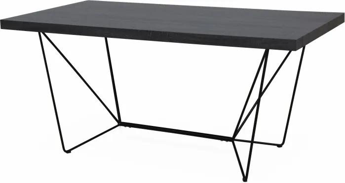 Jídelní stůl, šedá / černá, PALMER 0000191298 Tempo Kondela