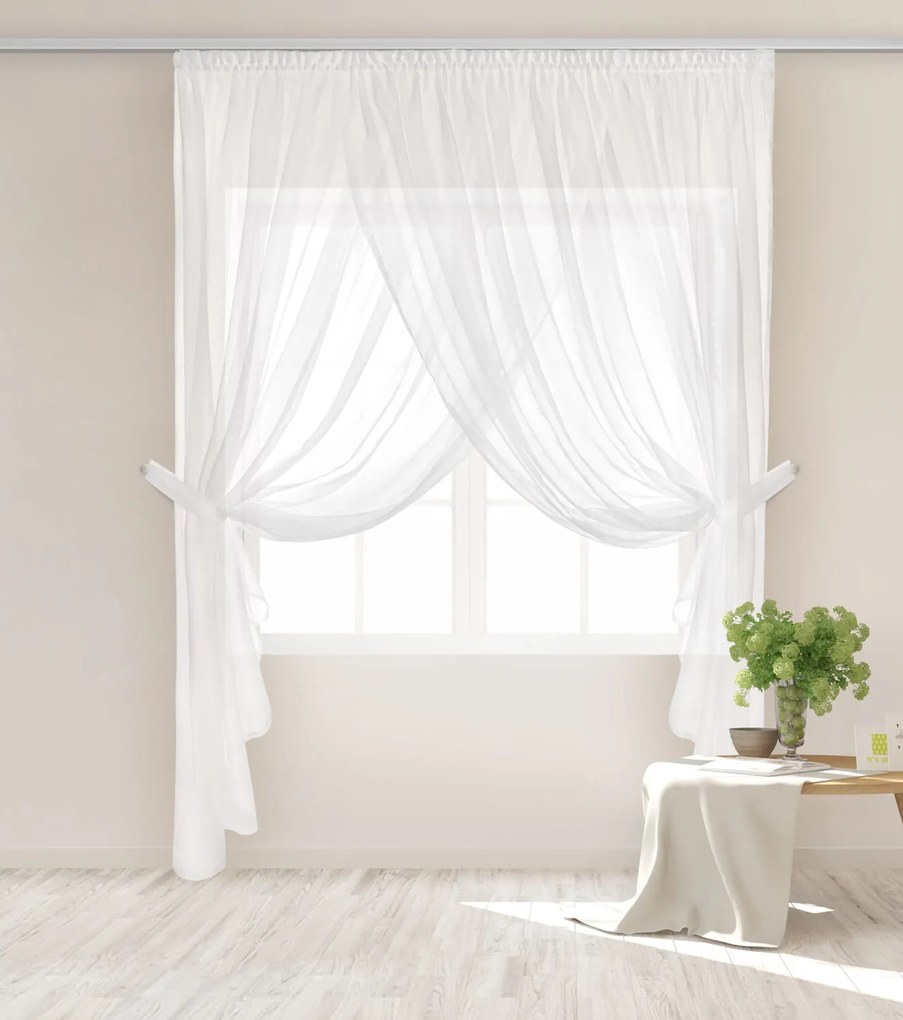 Záclona EMPORIO biela Rozmer: 600x250 cm