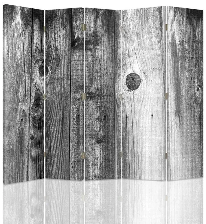 Gario Paraván Rustikálna doska Rozmery: 180 x 170 cm, Prevedenie: Otočný paraván 360°