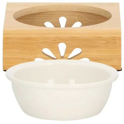 SPRINGOS Keramická miska so stojanom 14 cm pre psa / mačku SPRINGOS MAU