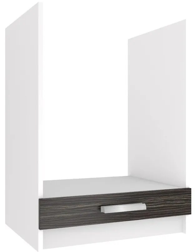 Kuchynská skrinka Belini spodná pre vstavanú rúru 60 cm eben kráľovský bez pracovnej dosky TOR SDP60/0/WT/HK/0/T