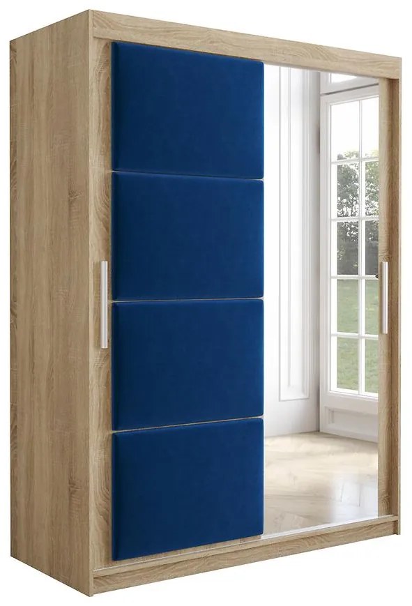 Skriňa Tapi 150 Dub Sonoma/Modrá