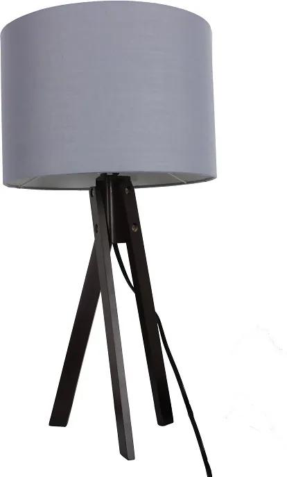 TEMPO KONDELA Lila Typ 5 stolná lampa sivá / čierna