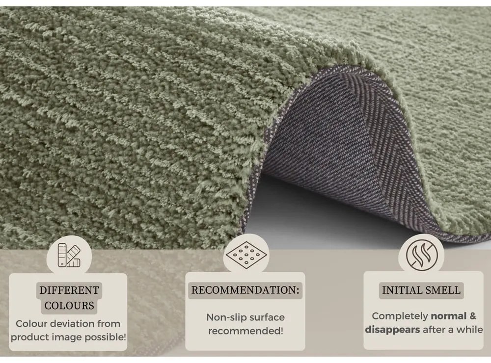 Tmavozelený koberec Mint Rugs Supersoft, 120 x 170 cm