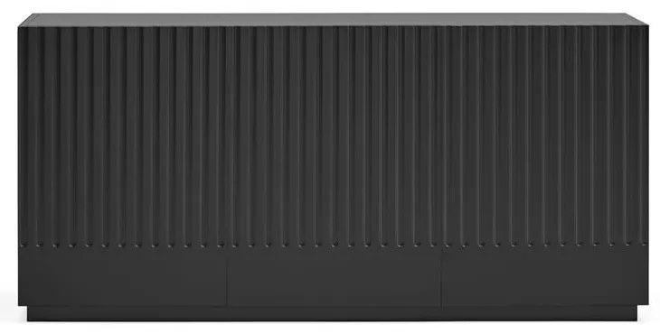 Čierny príborník Teulat Doric, šírka 150 cm