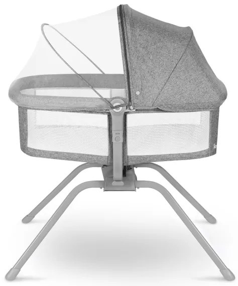 Lionelo - Cestovná postieľka 3 v 1 MALIN Šedý Kameň