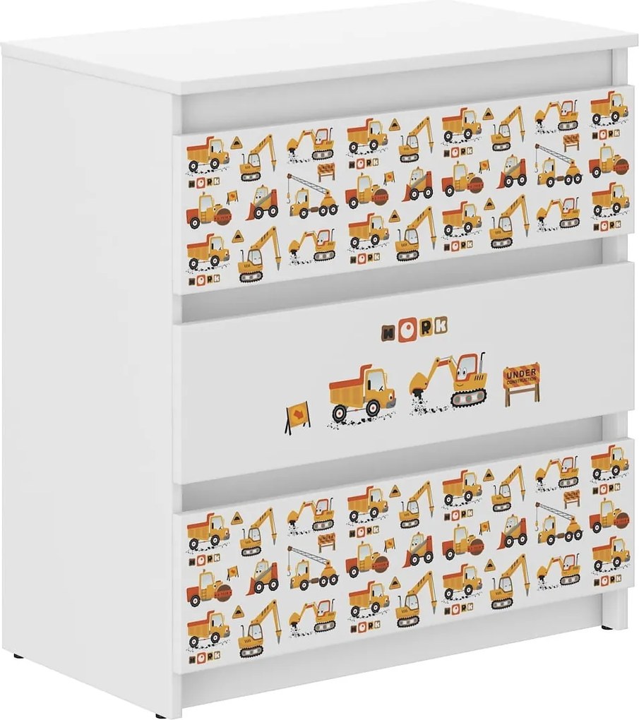 Wooden Toys Detská komoda R-3 STAVEBNÉ NÁMESTIE