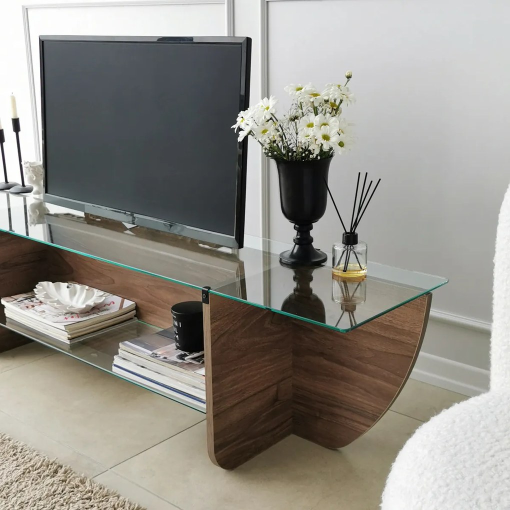 Televízny stolík Lily Walnut