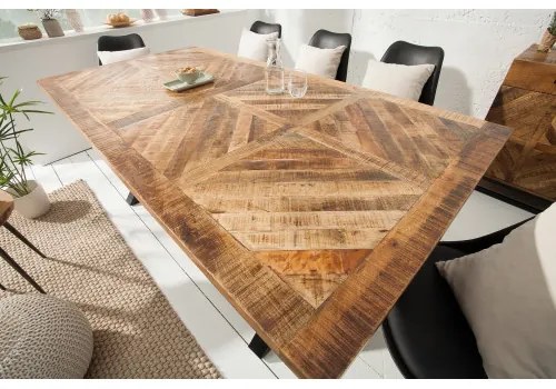Jedálenský stôl 39286 160x90cm Masív drevo Mango prírodné - Komfort-nábytok