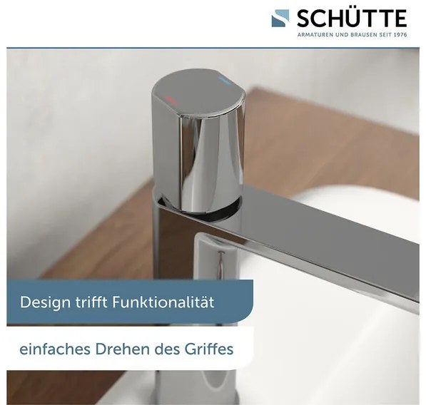 Schütte Umývadlová batéria New York s ventilom Pop-up (chróm)  (100354683)