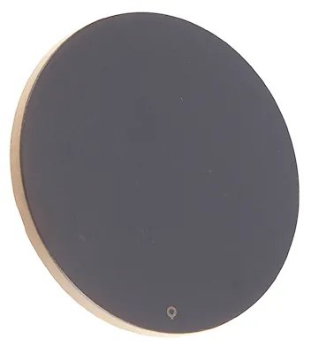 Dizajnová nástenná lampa sivá 16,5 cm vrátane LED - Skyf