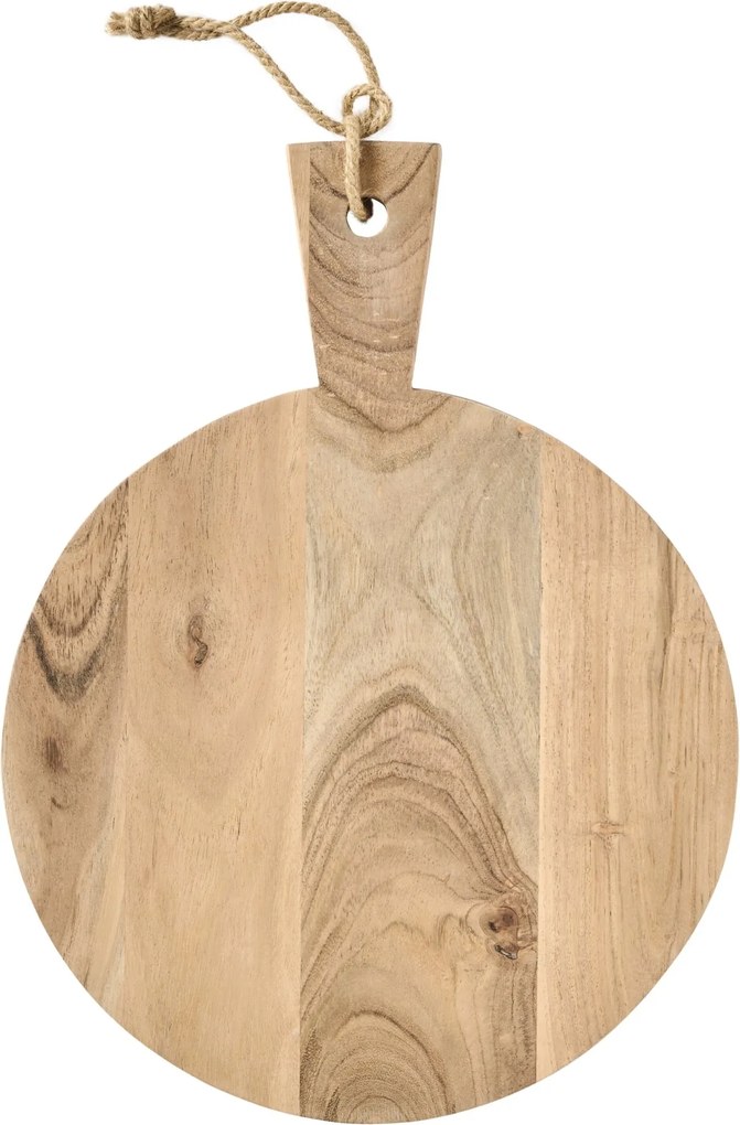 Ib Laursen Dřevěné prkénko Accacia Round Handle 28 cm