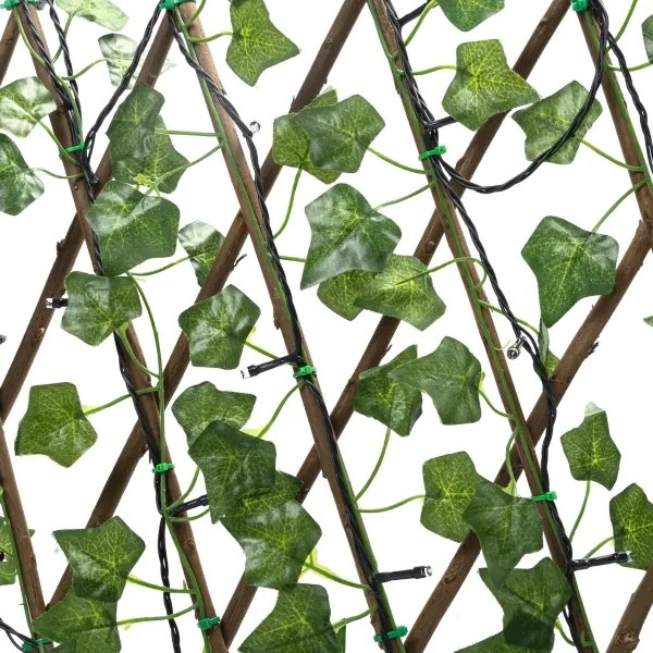 Aigostar - Solárna LED dekorácia Ivy, 102xLED/2x0,7m, IP65, teplá biela