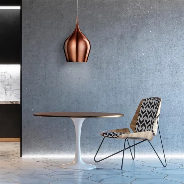 Searchlight 6461-26CU - Luster na lanku VIBRANT 1xE27/60W/230V medená