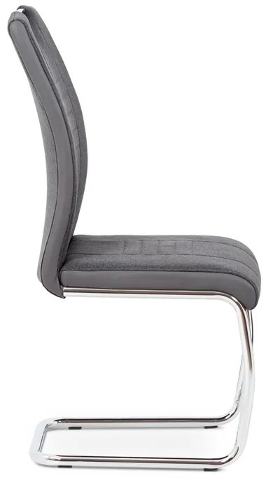 BONTEC Jedálenská stolička, sivá, látka, DCL-405 GREY2 Farba: Šedá