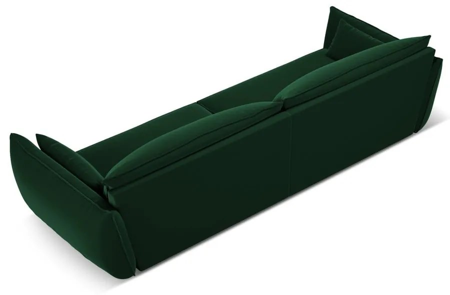 Tmavozelená zamatová pohovka 248 cm Vanda – Mazzini Sofas