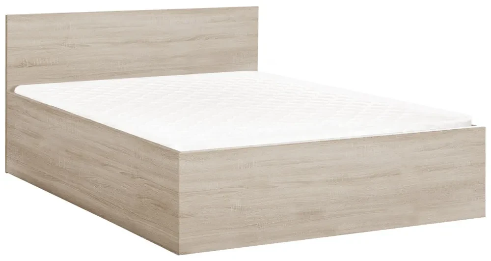 Postel SOFIA 180 x 200 cm, dub sonoma Rošt: S latkovým roštom, Matrac: Matrac COCO MAXI 20 cm