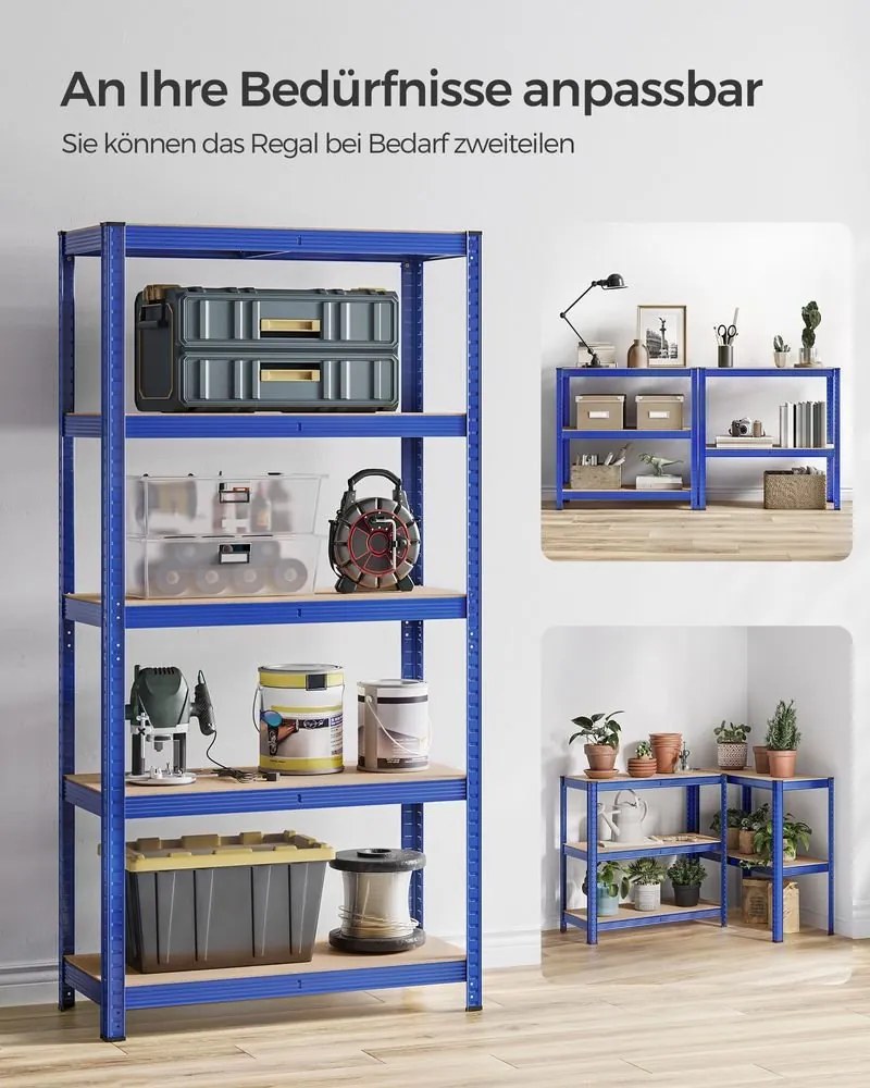 Policový regál SONGMICS 180 x 90 x 40 cm - GLR040Q01