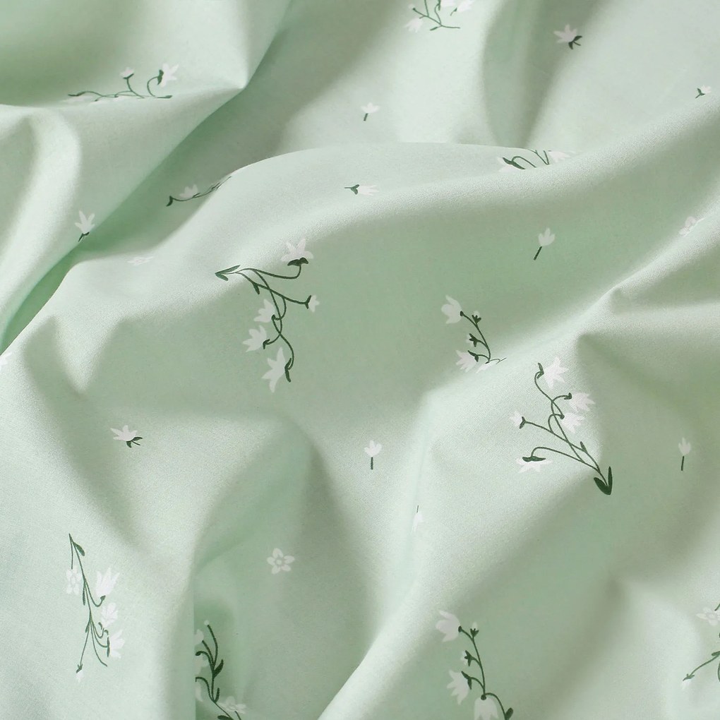 Goldea bavlnená obliečka na vankúš - konvalinky 30 x 50 cm