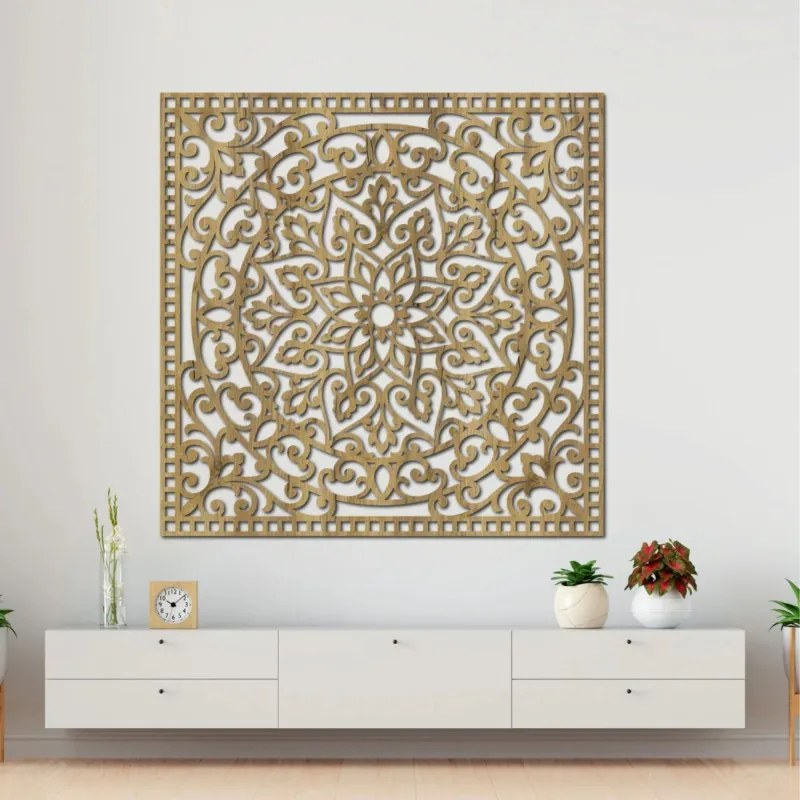 Drevený panel s mandalou orientálna mandala | SENTOP HDF0514