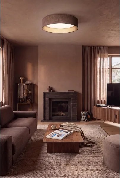 Brilagi-LED stmievateľné svietidlo VELVET SM. 36W/230V 3000-6000K pr. 55 cm hnedá/zlatá WT+DO