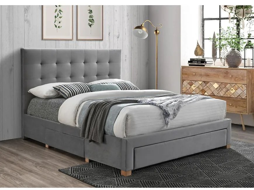 Posteľ Elsa CFF007-2 grey 160/200