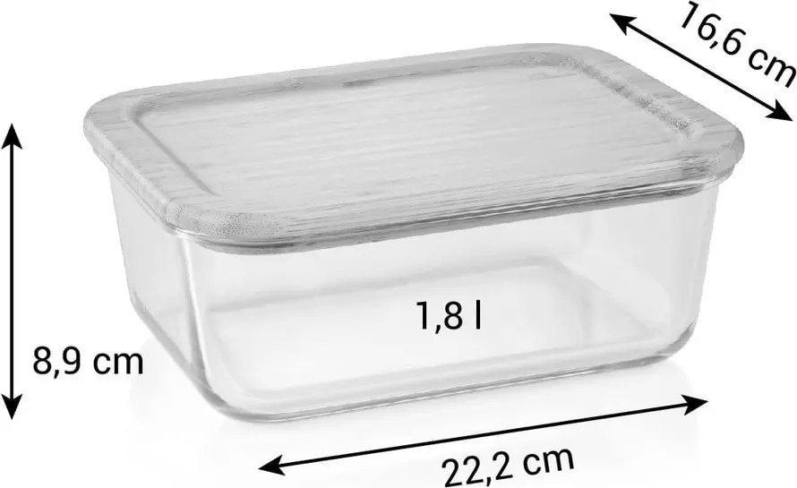 Sklenená dóza na potraviny Online – Tescoma