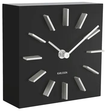 Dizajnové stolové a nástenné hodiny 5781BK Karlsson 15cm